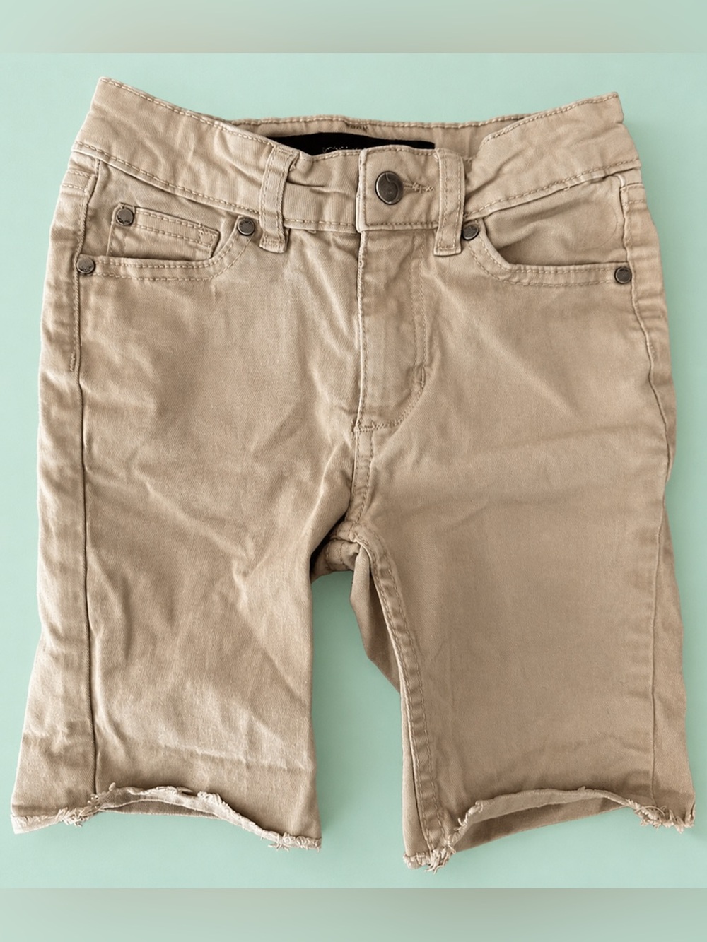 KIDS Joe’s Jean Shorts Tan Cotton with Frayed Hem Style - SIZE 7